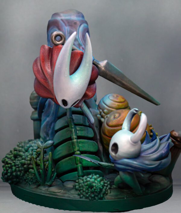 Figura de Hollow Knight y Hornet